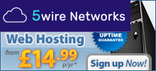 5wire.co.uk Web Hosting - Wordpress, PHP, MySQL Support - Domain Registration - Dedicated Servers - Cloud Hosting